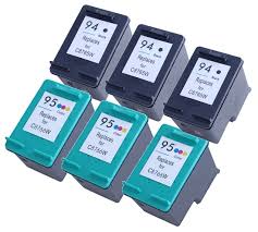 HP 94/95 6-Pack Combo Remanufactured Ink (3 Black/3 Color) $6.65ea ($39.95) Free Shipping