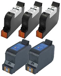 HP 23/45 Ink Combo Re-manufactured Cartridges 3 Black/2 Color $99.95 Free Shipping