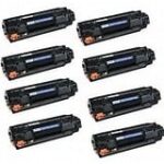 HP CB435A (35A) Compatible 8-Pack Toner for LaserJet P1002/P1009