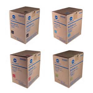 Konica Minolta BizHub C25 OEM TNP-27 Toner Set 6,000 Page Cartridges (Black, Cyan, Magenta, Yellow) $243.39