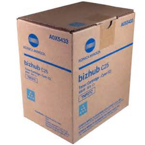 Konica Minolta BizHub C25 TNP-27 OEM Cyan Toner 6,000 Page Cartridge A0X5433 $71.80