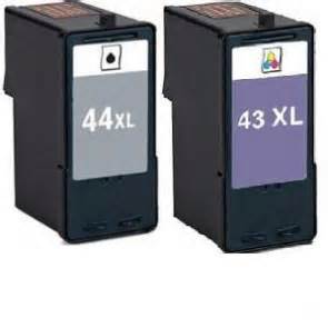 Lexmark 43XL, 44XL Combo 500 Page Color, 450 Page Black $15.50 each