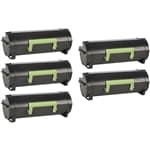 Lexmark MS610 series Compatible 5-Pack 50F1H00 Toners