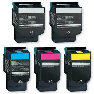 Lexmark C540, C544, C546, X548 Compatible 5-Pack Toners $42.00 each ($210.00) Free Shipping