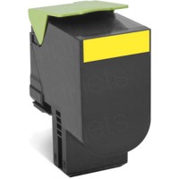 Lexmark CX310, CX410, CX510 Yellow Re-Manufactured Toner 80C1SY0 $56.00