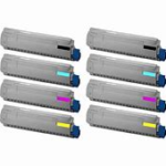 Okidata C532, MC573 Compatible 8-Pack Toner Combo
