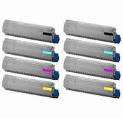 Okidata C532, MC573 Compatible 8-Pack Toner Combo