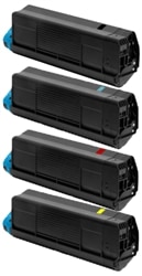 Okidata C610 Compatible 4-Pack Toner Combo $137.00 ($34.25 each)
