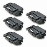 HP 55X (CE255X) Compatible 5-Pack LJ P3011/P3016/M521