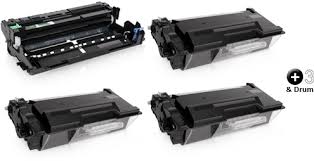 Brother TN880/DR820 Compatible 3-Pack 12000 Page Toners & DR820 Drum Combo