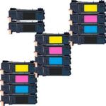 Xerox Phaser 6125 14-Pack Compatible Toners (5 Black, 3 Cyan, 3 Magenta, 3 Yellow)