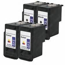 Canon Premium Remanufactured CL241XL, PG240XL 4-Pack Combo (2 Black, 2 Color) $73.95 FREE SHIPPING