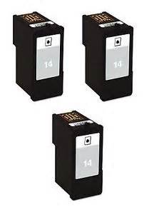 Remanufactured Lexmark #14 BLACK 3-Pack Ink for X2600, Z2300 series $19.95ea ($59.85)
