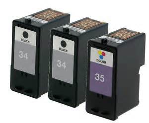Lexmark No 34, 35 Combo High Yield Black & Color Ink (18C0034, 18C0035) $18.25 each