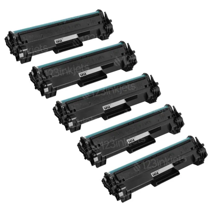 HP M110W/ M139W/ M140W Compatible 5-Pack 141A (W1410A) With Chip, $27.00 each ($135) Free Shipping