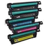 HP LaserJet CP3525/CM3530 504A 5-Pack Compatible Toner Combo