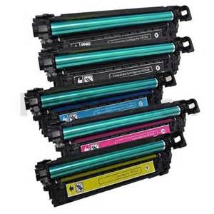 HP LaserJet CP3525/CM3530 504A 5-Pack Compatible Toner Combo