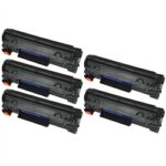 HP LaserJet P1566/P1606/M1536 CE278X (78X) Compatible 5-Pack High Yield Toners