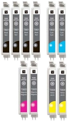 Epson Stylus C62 C68, C88 Compatible 10-Pack Combo Ink T060 (4 Black, 2 Cyan, 2 Magenta, 2 Yellow) $4.70 each
