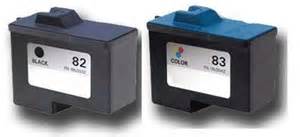 Remanufactured 2-Pack Combo No 82, No 83 Lexmark Ink Cartridges (1 Black,1 Color) 11.00 each