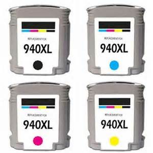 HP 940XL Compatible 4-Pack Ink Combo for Officejet Pro 8000, 8500 $8.45 each ($33.80) Free Shipping